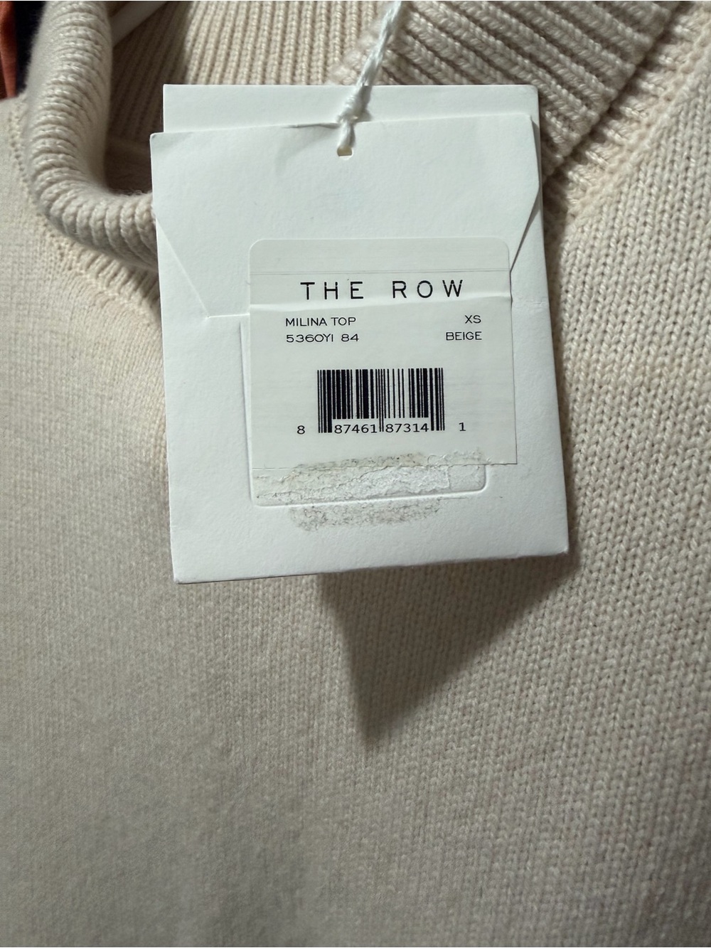 The Row Beige Milina Knit Top